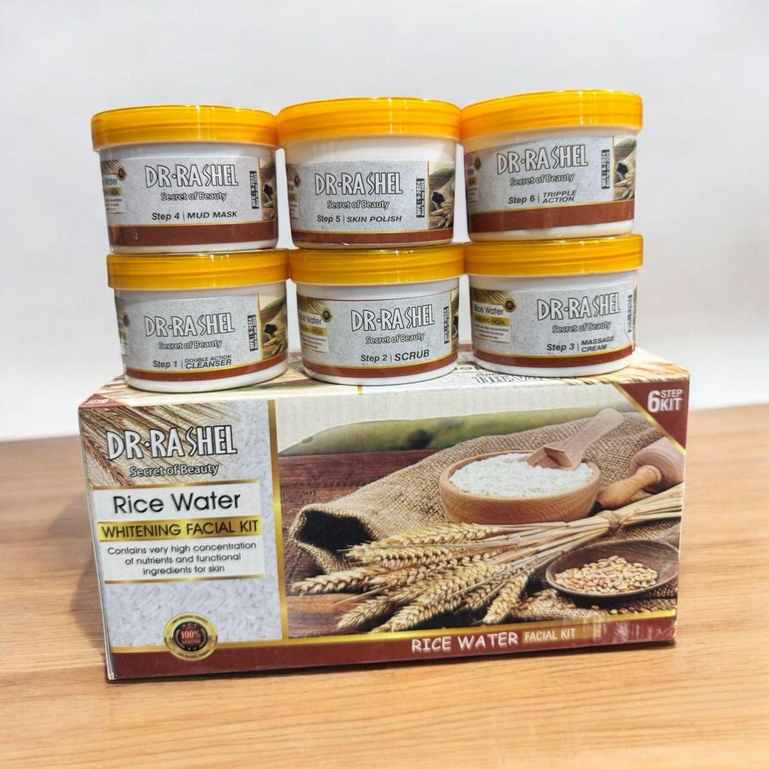 Whitening & Glowing Facial Kit - 6 Pcs Smooth Skin Treatment